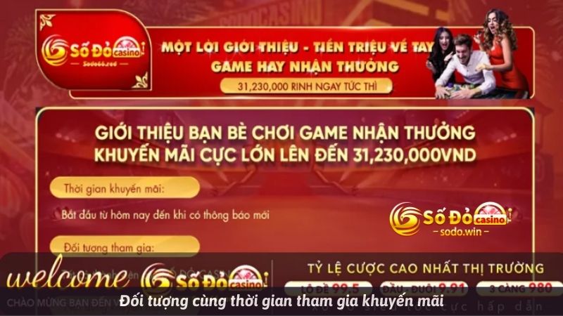 Đối tượng cùng thời gian tham gia khuyến mãi